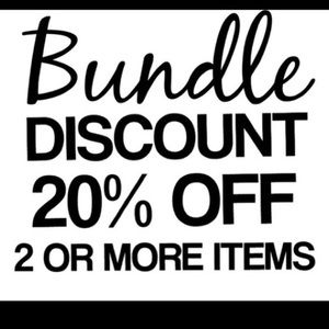 Bundle discount! 25 percent off all bundles!